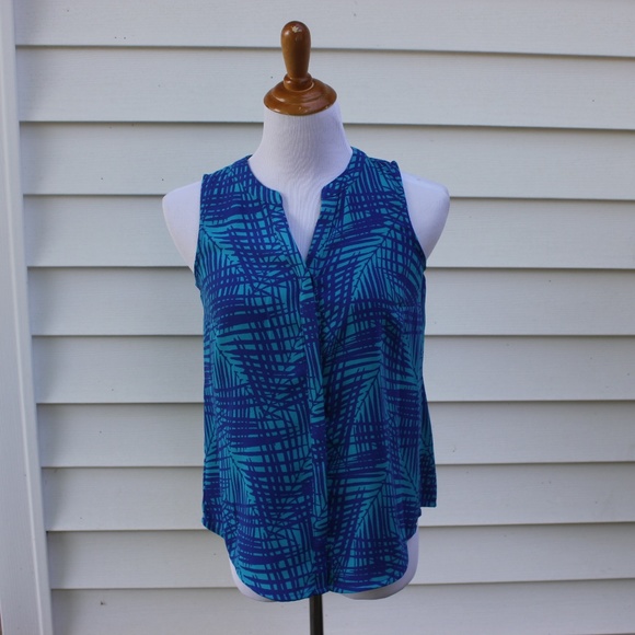 Apt 9 Sleeveless button down blouse Petite Small - Picture 5 of 11